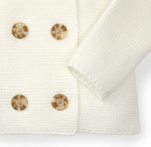 Vista 3 de Hope & Henry Layette - Suéter con capucha de manga larga para bebé