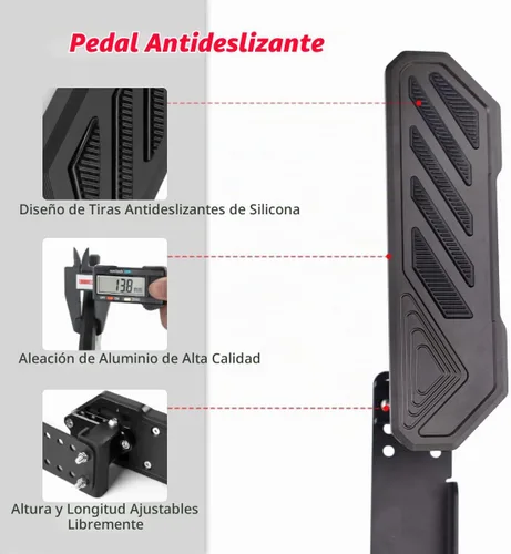 Vista 5 de Almohadilla de Reposapiés para Conductor - Panel Lateral Izquierdo Ajustable Antideslizante Engrosado Sin Perforación Compatible con Jeep Wrangler