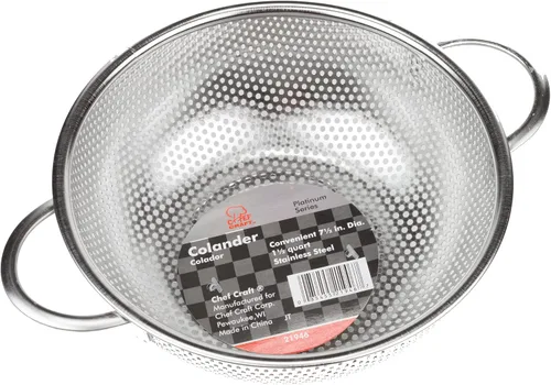 Vista 2 de Chef Craft Select Colador microperforado, 1.5 cuartos de galón, acero inoxidable