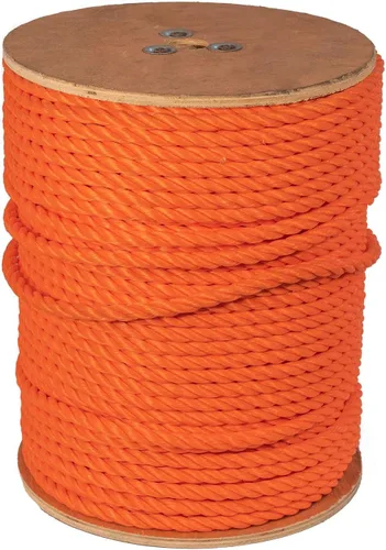 Vista 29 de ATERET Cuerda de Polipropileno Trenzada de 3 Hebras Color Tostado Monofilamento I 1-1/2" x 20 Pies I 19,350 lbs. Resistencia a la Tracción I Cordón