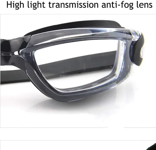 Vista 6 de Gafas de natación sin fugas, antivaho, protección UV, visión transparente, triatlón, natación con estuche gratis para adultos, hombres, mujeres