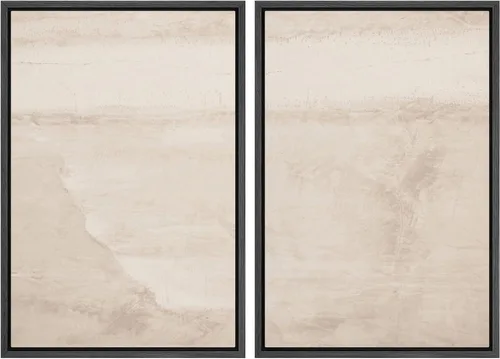 Vista 34 de MUDECOR Lienzo enmarcado para pared, bosque brumoso, reflejos, paisaje tranquilo, ilustraciones modernas, arte decorativo, bohemio, tranquilo/zen