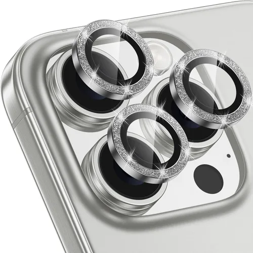 Vista 82 de Protector de lente de cámara para iPhone 15 Pro/iPhone 15 Pro Max, anillo de metal individual, dureza 9H, protector a prueba de arañazos, accesorios