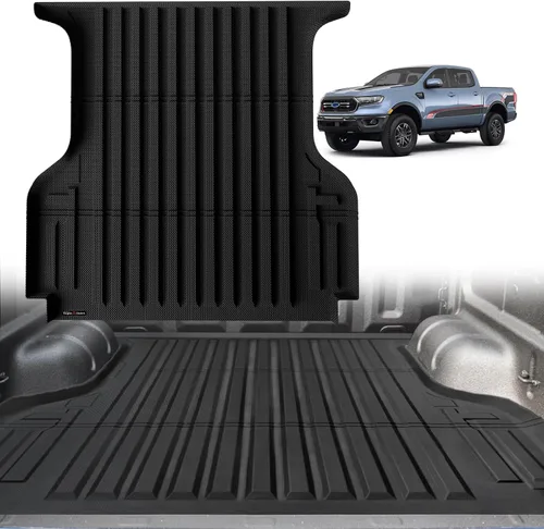 Vista 43 de TripleAliners - Tapete para caja de camioneta (de ejes) de 5 pies, encaje perfecto para pick-up de carga, accesorio de protección de vehículo
