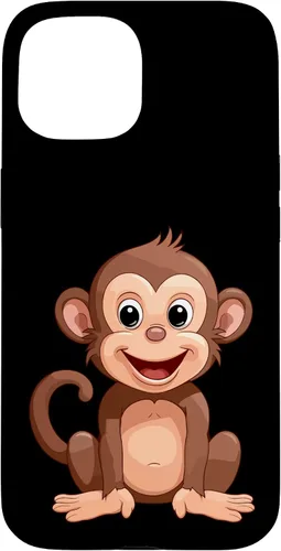 Vista 6 de iPhone 16 Monkey Lover - Funda de regalo con diseño de silueta para hombres, mujeres y niños