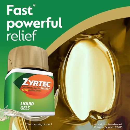 Vista 4 de Zyrtec, Geles líquidos contra la alergia, 24 Horas, 12 unidades Indoor & Outdoor Allergy Medicine, Antihistamine Capsules for All-Day Relief