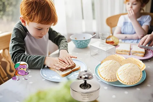 Vista 2 de Cortadores de sándwiches y selladores para niños, máquina de sándwiches sin corteza, ideal para lonchera y lonchera Bento para niños y niñas