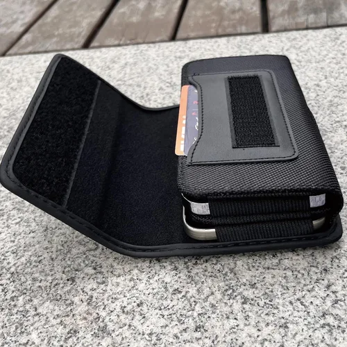 Vista 6 de Funda de teléfono doble para dos teléfonos, soporte para dos teléfonos, una funda de doble capa con clip para cinturón para iPhone 16 15 14 Pro Max