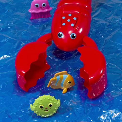 Vista 9 de Melissa & Doug Parche soleado Louie Colector de garras de langosta, Agarrar y apretar piscina de juguete.
