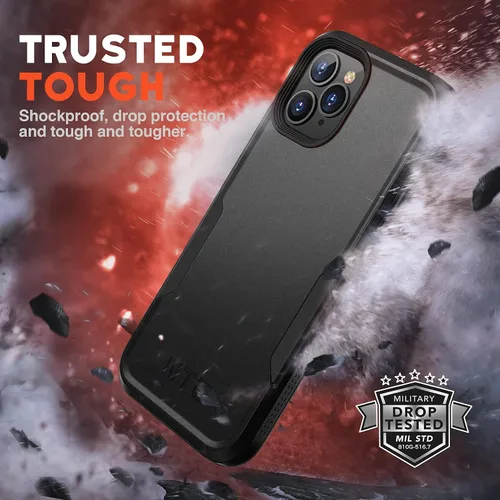 Vista 7 de NTG Funda protectora diseñada para iPhone 11 Pro de 1ª generación, resistente, ligera, delgada, a prueba de golpes, para iPhone 11 Pro de 5.8 Negro