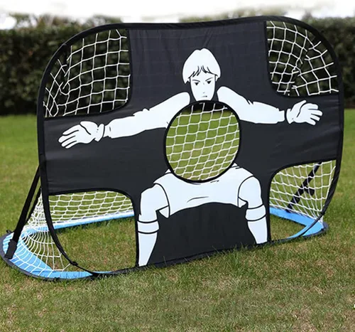 Vista 4 de Red de portería de fútbol para niños pequeños, portería de fútbol portátil de repuesto para entrenamiento emergente, redes de fútbol para patio