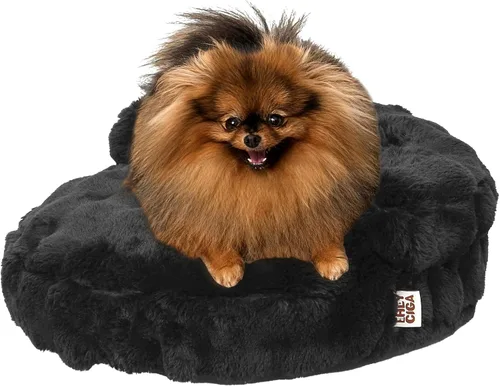 Vista 27 de EHEYCIGA Sofá cama suave para gatos de interior, cama extra pequeña esponjosa para perros con funda extraíble lavable, sofá para mascotas, Camello