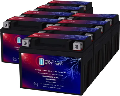 Vista 15 de Mighty Max Battery Reemplazo YTX4L-BS para E-Ton AXL, TXL, NXL, RXL 50 y 90cc 1999-03