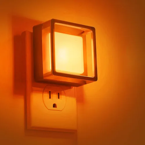 Vista 12 de DORESshop Luz nocturna LED, luces nocturnas enchufables a la pared (paquete de 2) con sensor de atardecer a amanecer, luces nocturnas regulables