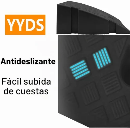 Vista 5 de YYDS - Rampa de bordillo, 6" 7" de altura de elevación 2 paquetes, rampas de plástico resistentes, rampas de bordillo entrelazadas para calzada