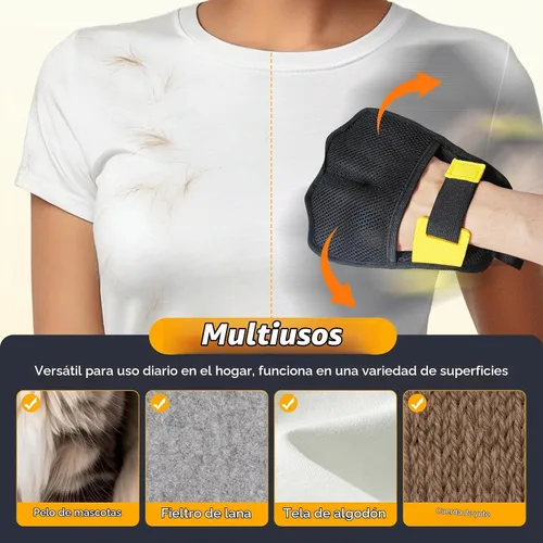 Vista 7 de Paquete de 3 rastrillos para eliminar pelo de mascotas, removedor de pelo Azul con negro