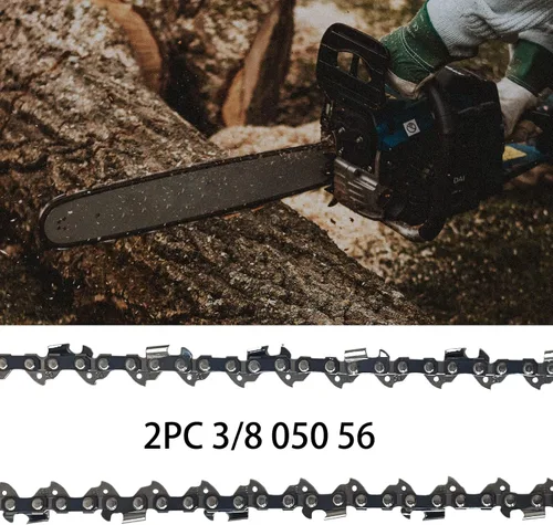 Vista 5 de 2 cadenas de motosierra de 16 pulgadas para Husqvarna 135, 240, 120 Mark II, cadena de repuesto para motosierra WEN 4017, 40417, 40417BT y más – 3/8