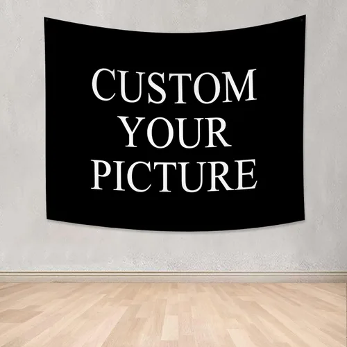 Vista 16 de Canessioa Tapiz personalizado para cargar imágenes personalizadas, tapiz personalizado, pancarta, logotipo, diseño de texto, tapiz para colgar