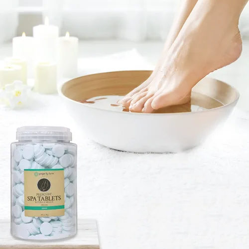 Vista 6 de Ginger Lily Farms Botanicals - Tabletas de spa de pedicura, naturales y orgánicas, repone la humedad, suaviza y acondiciona la piel, aroma oceánico