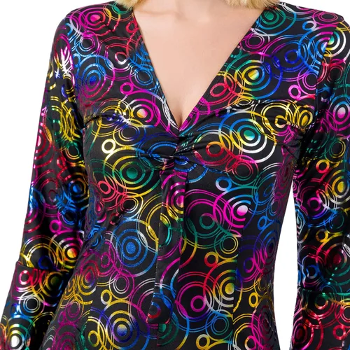 Vista 8 de UrAmmi Way Disfraces de discoteca de los años 80 para mujer, ropa de discoteca