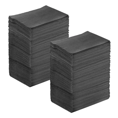 Vista 22 de JMU Baberos dentales negros, baberos dentales desechables de 3 capas, baberos para tatuajes impermeables para clínica dental, tienda de tatuajes