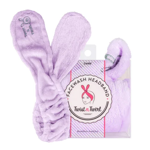 Vista 6 de Lindo Twist-N-Twirl - Diadema de lavado facial, talla única, ajustable, cómoda tela de felpa, antideslizante, perfecta para máscaras, para mujeres
