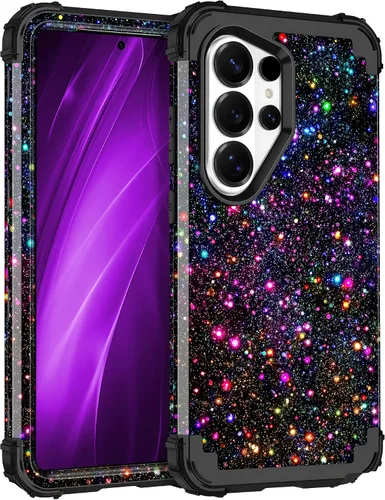 Vista 107 de Casetego Funda para Galaxy A16 5G, que brilla en la oscuridad, tres capas, resistente, a prueba de golpes, protección completa, policarbonato duro