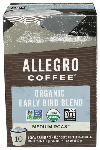 Vista 5 de Allegro Coffee, Coffee Vienna Roast Pods 10 unidades, 3.8 onzas