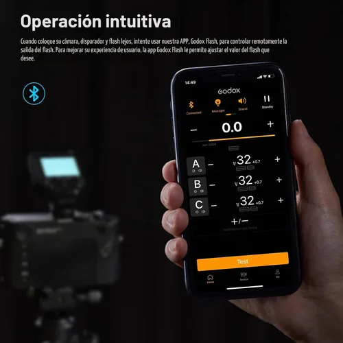 Vista 5 de Godox XProII-C TTL - Disparador de flash inalámbrico compatible con cámaras Canon, transmisor de flash inalámbrico 2.4G HSS 1/8000S, conexión