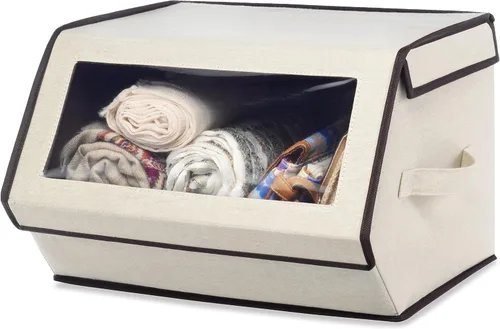 Vista 6 de Whitmor Caja de almacenamiento apilable para ventana, paquete de 6