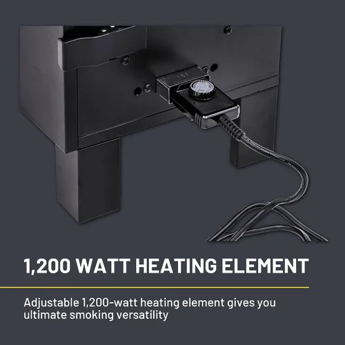 Vista 16 de Charbroil Ahumador eléctrico analógico, negro - 18202077