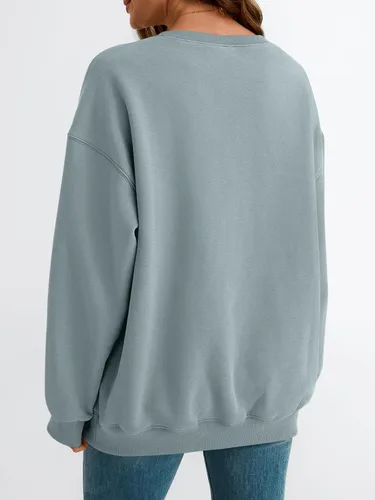 Vista 39 de EFAN Sudaderas de gran tamaño con cuello redondo Y2K para mujer, sudaderas con capucha para otoño, moda 2025, ropa para adolescentes y niñas, lindo
