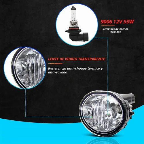 Vista 4 de Conjunto de luces antiniebla para Toyota Matrix 2003 2004 2005 2006 2007 2008 Kit de repuesto para 2003-2008 Pontiac Vibe 2004-2009 2010 Scion TC