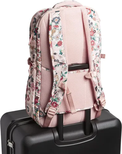 Vista 5 de Vera Bradley Mochila plana reciclada Lighten Up Reactive Lay para mujer, Prairie Paisley, talla única