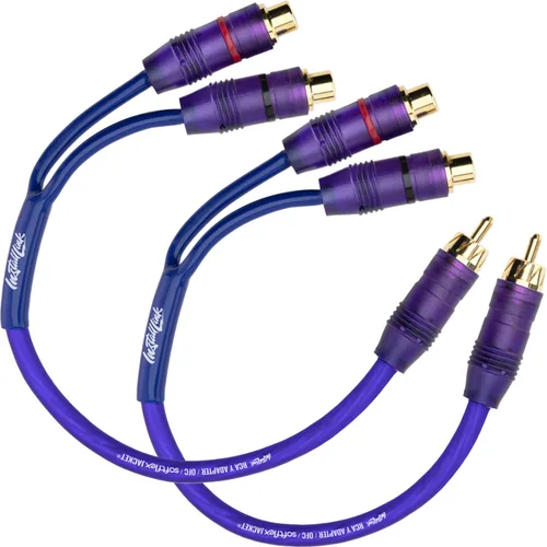 Vista 13 de Install Link - Cable de audio RCA para subwoofer o cable estéreo, adaptador en Y 1-hembra a 2-macho divisor, paquete de 2