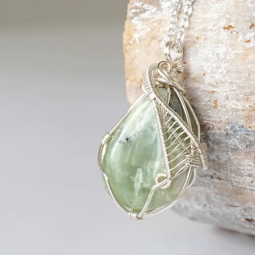 Vista 24 de Collar de cristal de piedra natal alternativo para mujer y hombre - plateado
