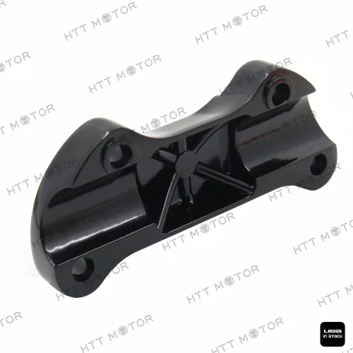 Vista 8 de MT446-002- Abrazadera elevadora para manillar festoneada negra compatible con Harley Sportster 883 Dyna Super Glide