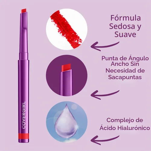 Vista 3 de COVERGIRL Simply Ageless Lip Flip Liner, Amazing Petal, paquete de 1 Increíble pétalo