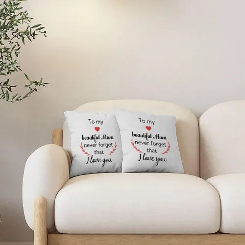 Vista 4 de Valentines Day Gifts for Mom Birthday Gifts Throw Pillow Covers 16X16 Mothers Day Presents for Mom from Daughter Son Mum Mama Gift Moms Gift Ideas