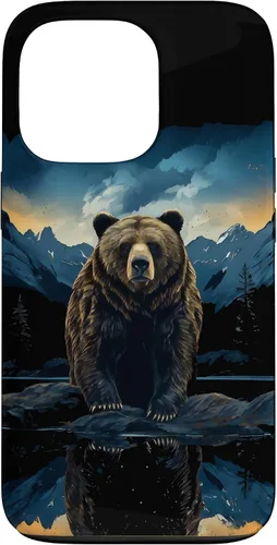 Vista 10 de Bear Grizzly Animal Mountain Hiking Case for iPhone 16
