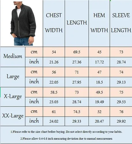 Vista 5 de Aoysky Men's Sweater Cardigan Full Zip Up Slim Fit Stand Collar Knitwear Jacket