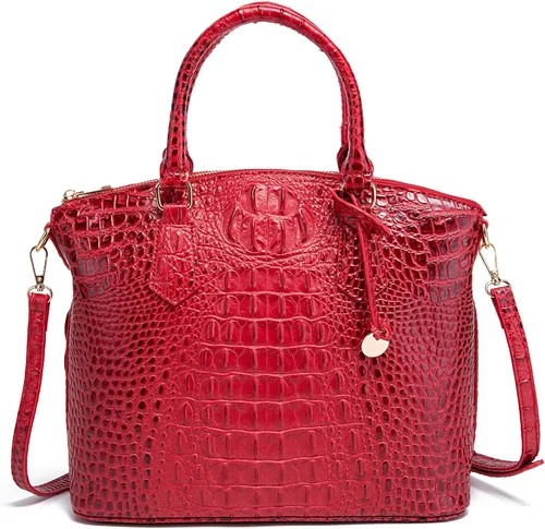 Vista 18 de Makcr Joacbv Bolso Satchel para Mujer Bolso Bandolera Largo Elegante Bolso Tote Asa Superior Cuero Vegano Bolsos de Mano para Damas Patrón en Relieve
