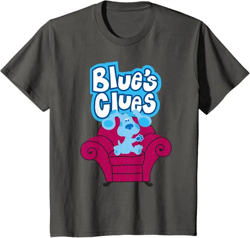 Vista 35 de Camiseta Blue's Clues On Red Sofa Negro
