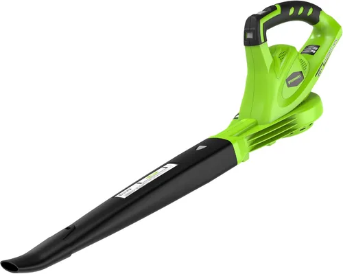 Vista 13 de Greenworks - Soplador de hojas axial inalámbrico de 40 V (100 m/hr, 350 CFM), incluye batería de 2.0 Ah y cargador