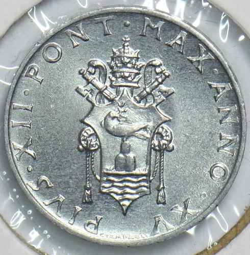 Vista 2 de Moneda Coleccionable Vaticano 1953 Lira 153840