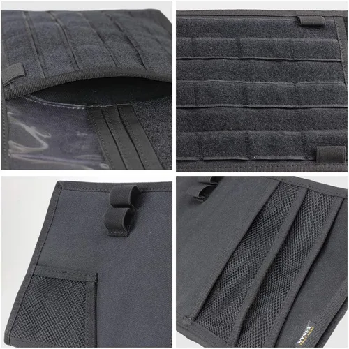 Vista 6 de WYNEX Organizador de visera de coche, panel plegable MOLLE, apto para Negro