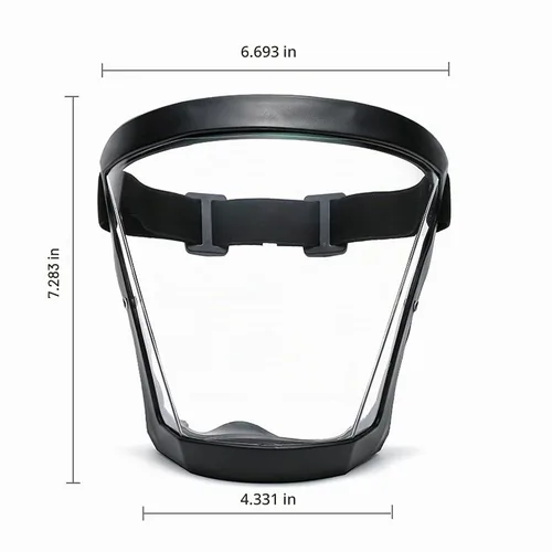 Vista 3 de Escudos activos antivaho de cara completa Protección de expresión visible, transparente, transpirable, cómodo, para adultos, reutilizable