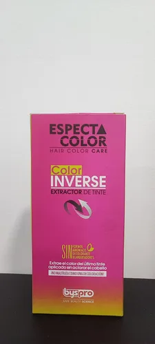 Vista 2 de BysPro Color Inverse Espectacolor - Botellas de 2 pasos para el cuidado del color del cabello, BYS Pro Extractor de Tinte 2 Pasos