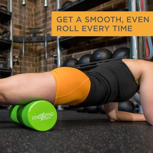 Vista 7 de Maximo Fitness Foam Roller - High Density Exercise Roller for Trigger Point Self Massage, Muscle and Back Roller for Fitness, Physical Therapy, Yoga