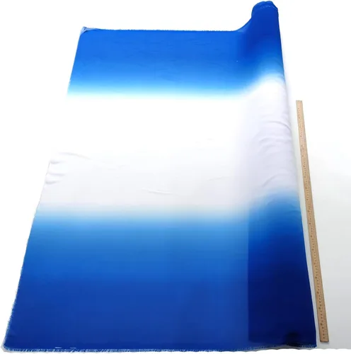 Vista 2 de Material de costura de tela de gasa Ombre de 2 tonos 100D